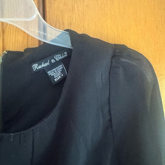 Black dress size small sheer sleeves - Picture 2 of 3